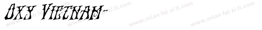 Oxy Vietnam字体转换